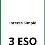 Ejercicios Interes Simple 3 ESO PDF