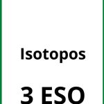 Ejercicios Isotopos 3 ESO PDF