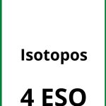 Ejercicios Isotopos 4 ESO PDF