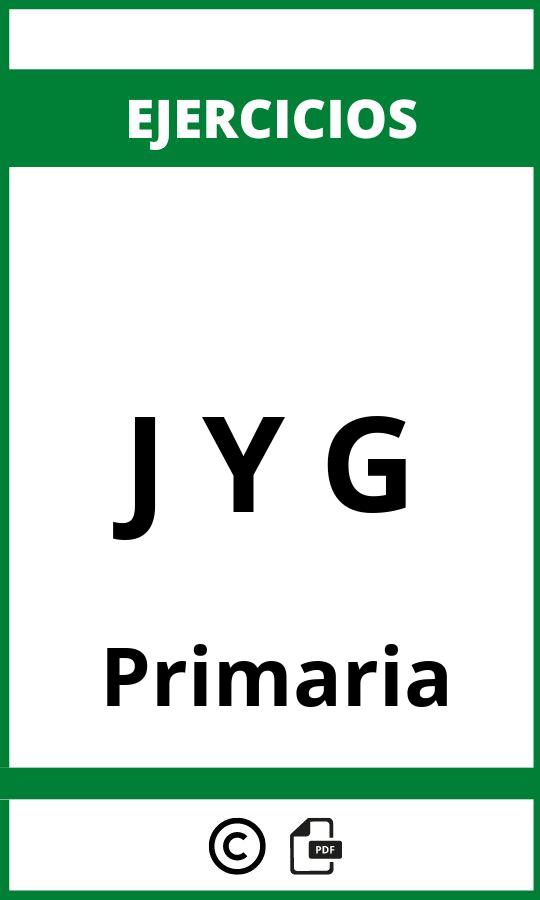 Ejercicios J Y G Primaria PDF