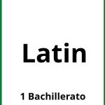 Ejercicios Latin 1 Bachillerato PDF