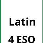 Ejercicios Latin 4 ESO PDF