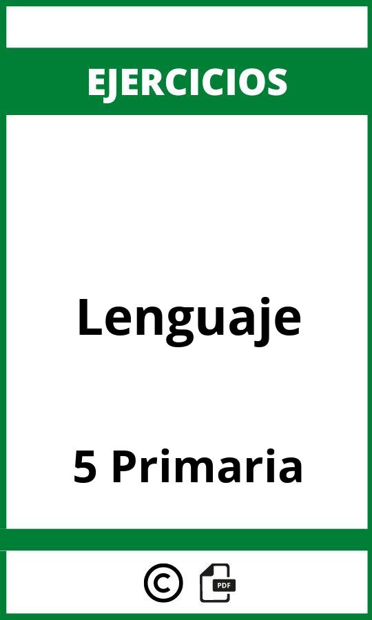 Ejercicios Lenguaje 5 Primaria PDF
