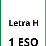 Ejercicios Letra H 1 ESO PDF