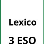 Ejercicios Lexico 3 ESO PDF