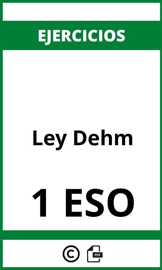 Ejercicios Ley De Ohm 1 ESO PDF