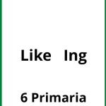 Ejercicios Like + Ing 6 Primaria PDF