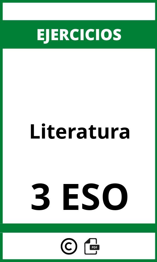 Ejercicios Literatura 3 ESO PDF