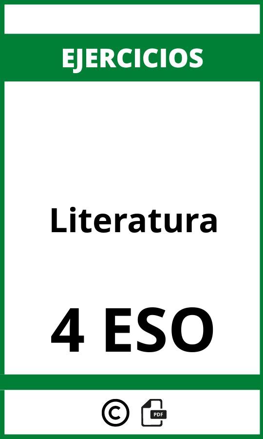 Ejercicios Literatura 4 ESO PDF