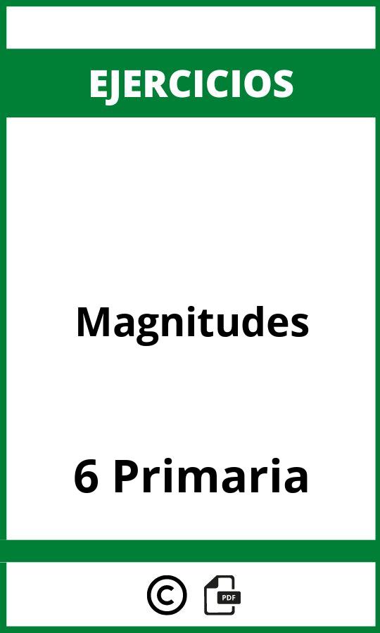 Ejercicios Magnitudes 6 Primaria PDF