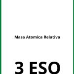 Ejercicios Masa Atomica Relativa 3 ESO PDF
