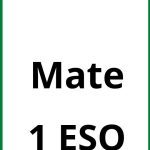 Ejercicios Mate 1 ESO PDF