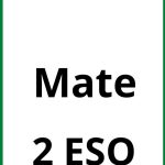 Ejercicios Mate 2 ESO PDF