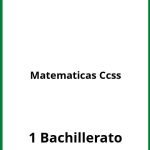 Ejercicios Matematicas 1 Bachillerato Ccss PDF