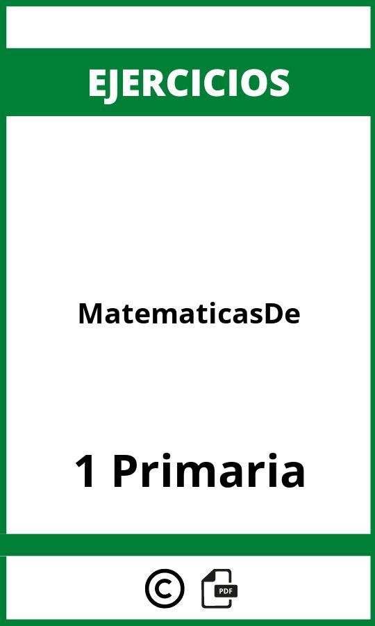Ejercicios Matematicas 1 De Primaria PDF