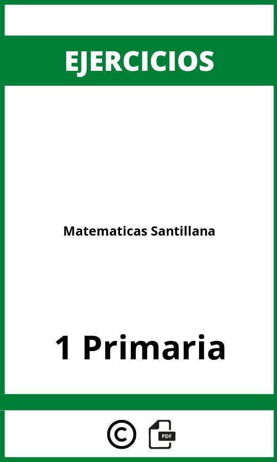 Ejercicios Matematicas 1 Primaria Santillana PDF