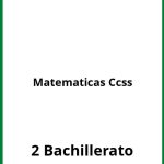 Ejercicios Matematicas 2 Bachillerato Ccss PDF
