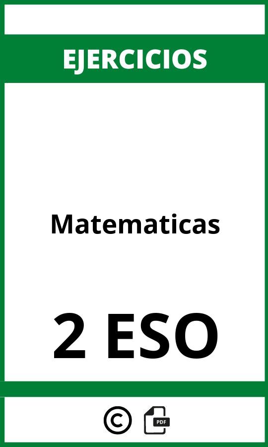 Ejercicios PDF Matematicas 2 ESO