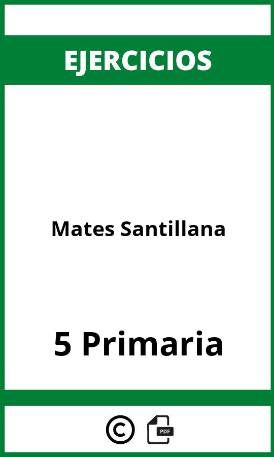 Ejercicios Mates 5 Primaria Santillana PDF