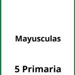 Ejercicios Mayusculas 5 Primaria PDF