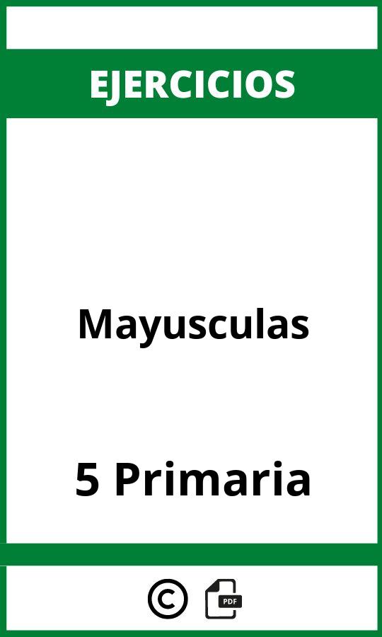 Ejercicios Mayusculas 5 Primaria PDF