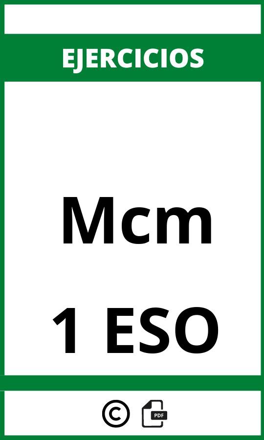 Ejercicios Mcm 1 ESO PDF