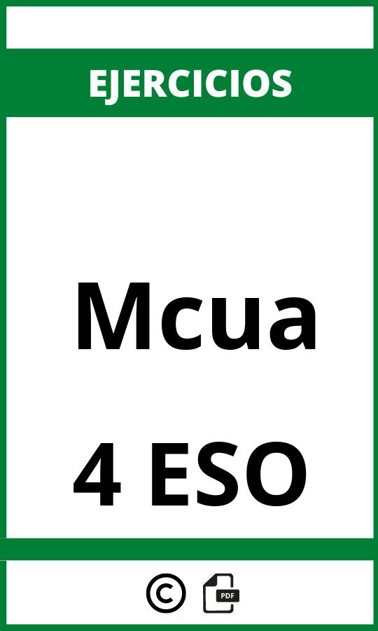 Ejercicios Mcua 4 ESO PDF