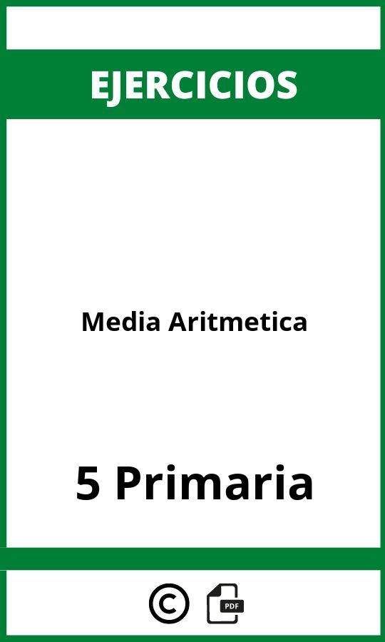 Ejercicios Media Aritmética 5 Primaria PDF