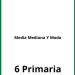 Ejercicios Media Mediana Y Moda 6 Primaria PDF