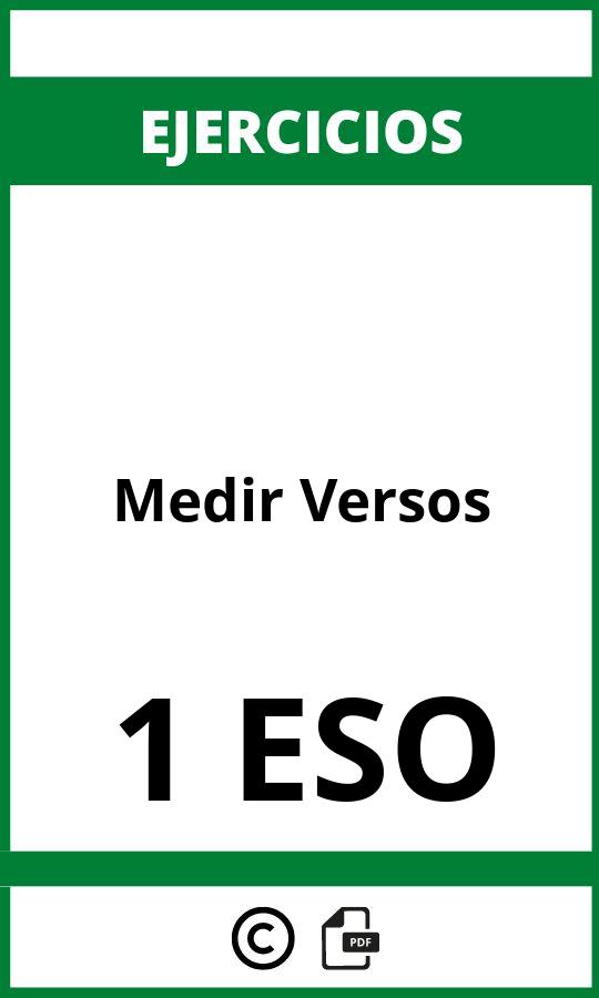 Ejercicios Medir Versos 1 ESO PDF