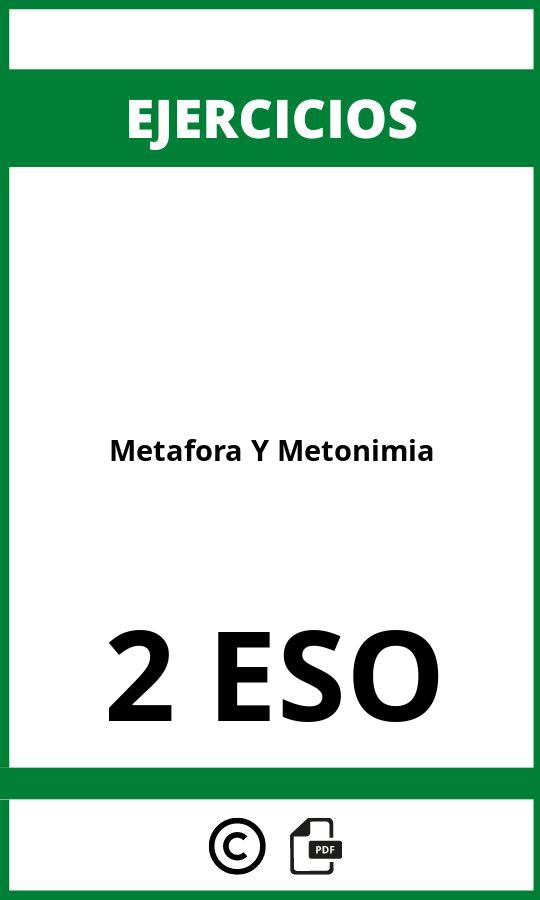 Ejercicios Metafora Y Metonimia 2 ESO PDF