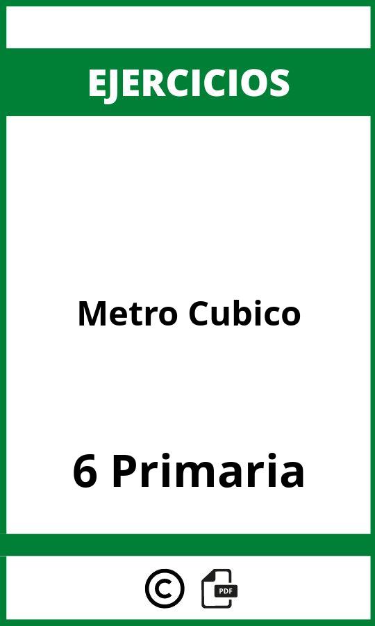 Ejercicios Metro Cubico 6 Primaria PDF