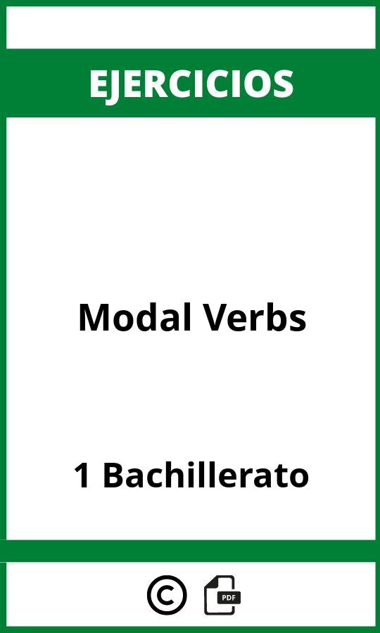 Ejercicios Modal Verbs 1 Bachillerato PDF