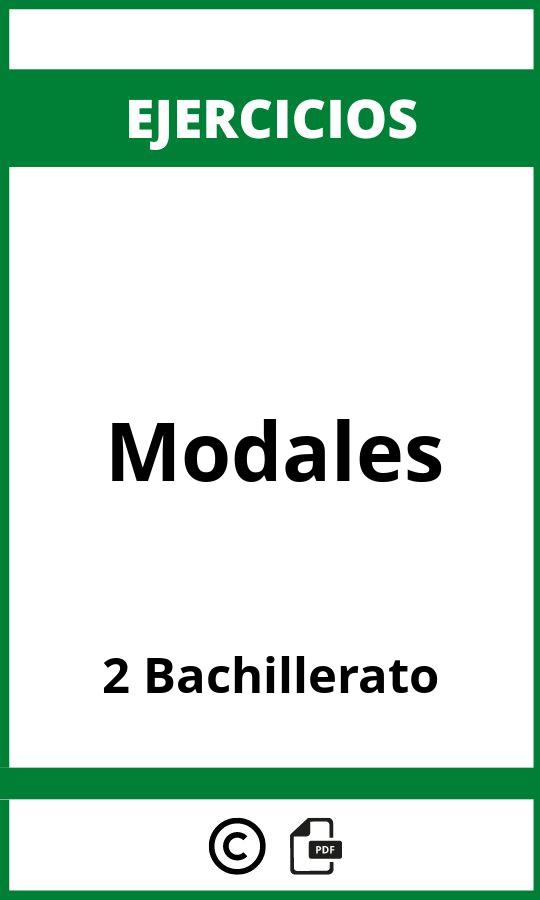 Ejercicios Modales 2 Bachillerato PDF