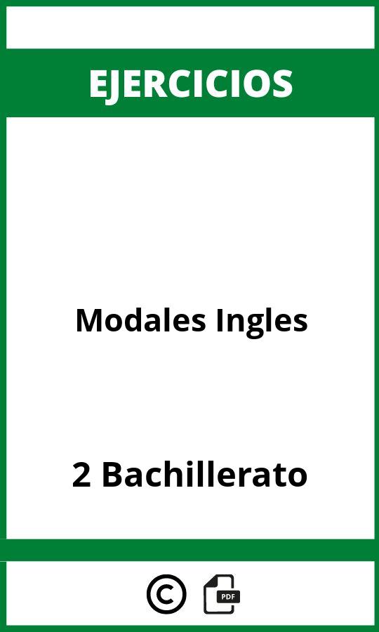 Ejercicios Modales Ingles 2 Bachillerato PDF