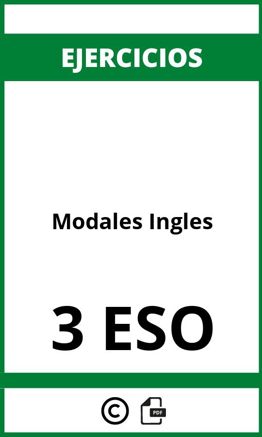 Ejercicios Modales Ingles 3 ESO PDF