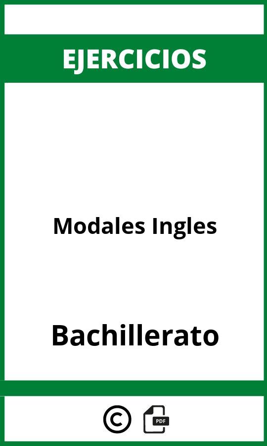 Ejercicios Modales Ingles Bachillerato PDF