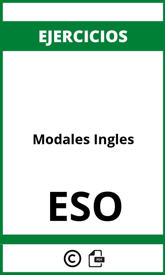Ejercicios Modales Ingles ESO PDF
