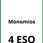 Ejercicios Monomios 4 ESO PDF