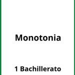 Ejercicios Monotonia 1 Bachillerato PDF