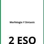 Ejercicios Morfologia Y Sintaxis 2 ESO PDF