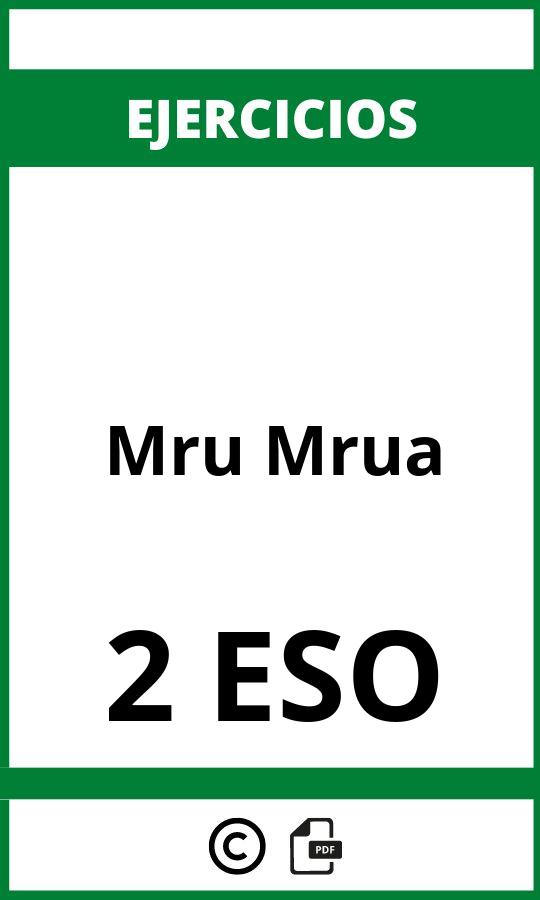 Ejercicios Mru Mrua 2 ESO PDF