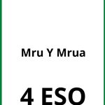 Ejercicios Mru Y Mrua 4 ESO PDF