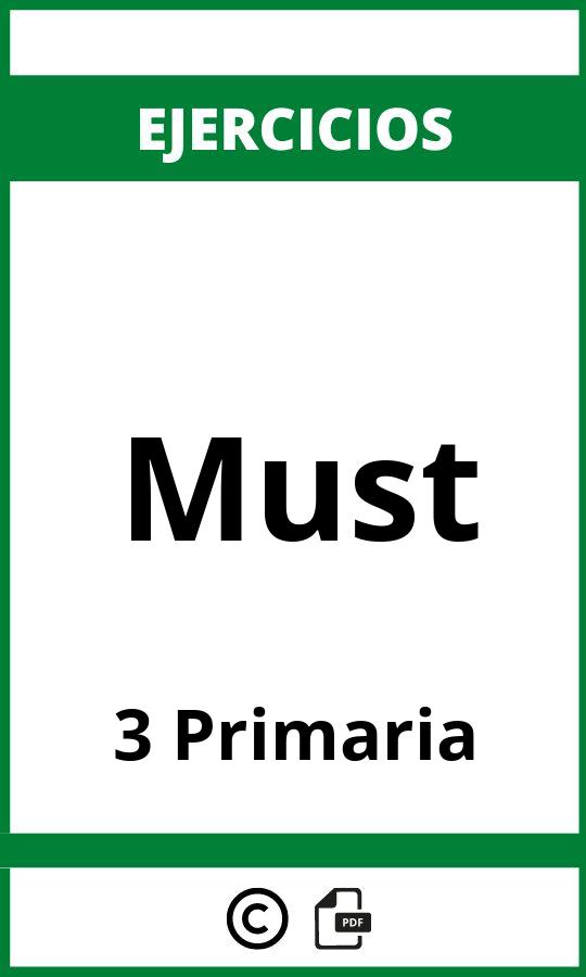 Ejercicios Must 3 Primaria PDF