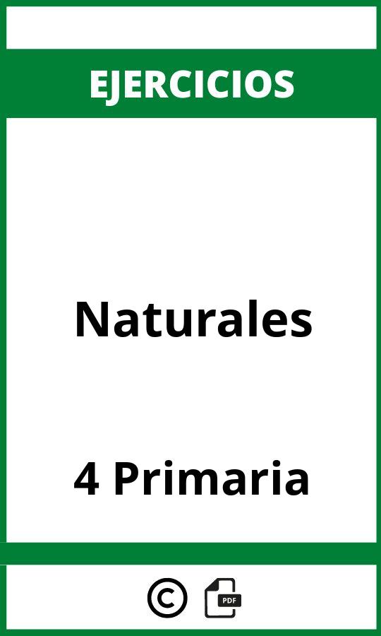 Ejercicios Naturales 4 Primaria PDF