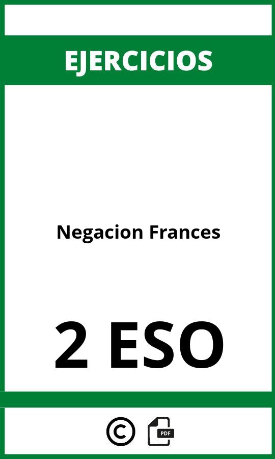 Ejercicios Negacion Frances 2 ESO PDF
