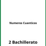 Ejercicios Numeros Cuanticos 2 Bachillerato PDF