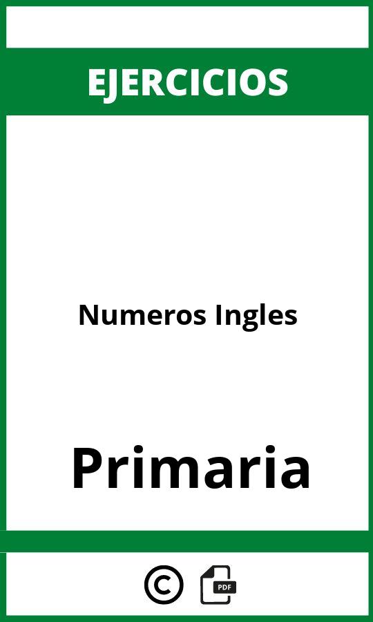 Ejercicios Numeros Ingles Primaria PDF