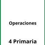 Ejercicios Operaciones 4 Primaria PDF