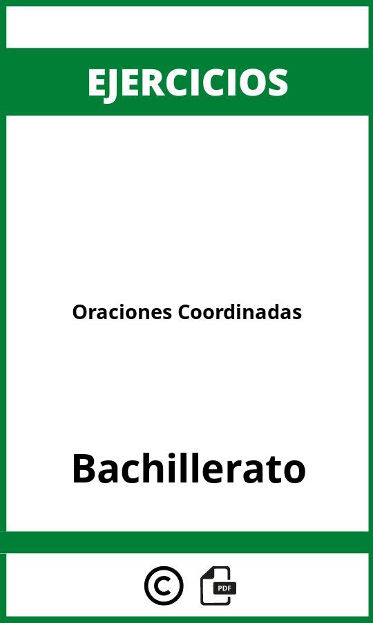 Ejercicios Oraciones Coordinadas Bachillerato PDF